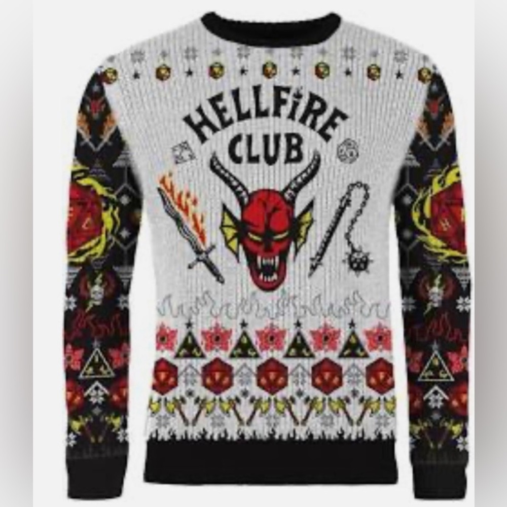 Hellfire club ugly Christmas sweater